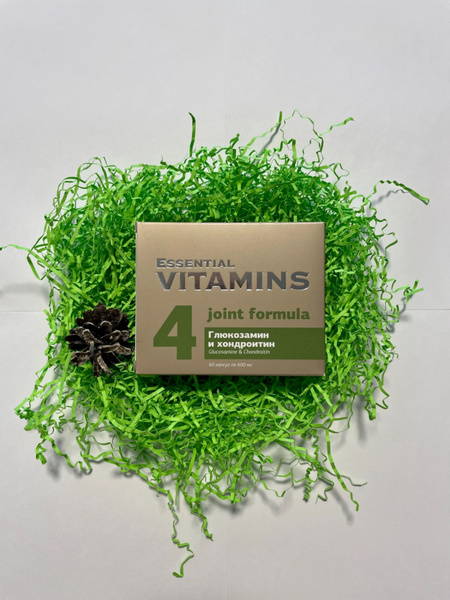 Глюкозамин и хондроитин - Essential Vitamins, 60 шт - купить с ...