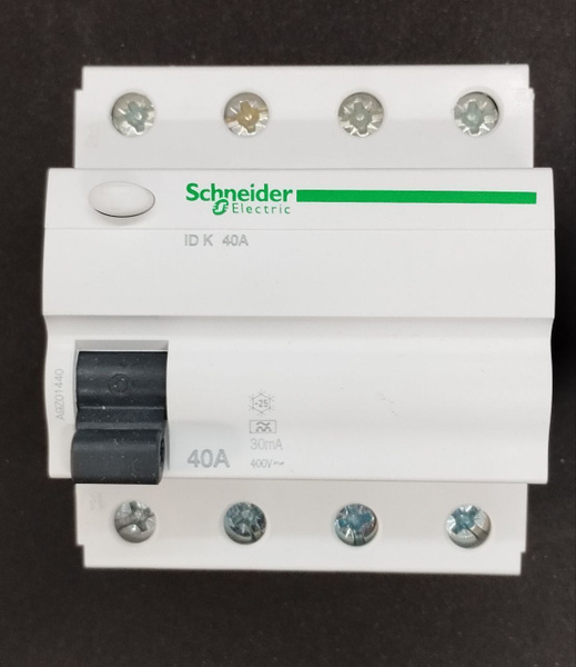 Aвтомат тока утечки 3-фазный 40 A, 30мA(0,03A), Schneider Electric ...
