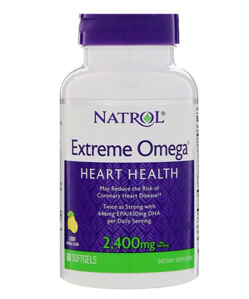 Жирные кислоты Omega Extreme 2400 mg Natrol Без вкуса - купить с ...