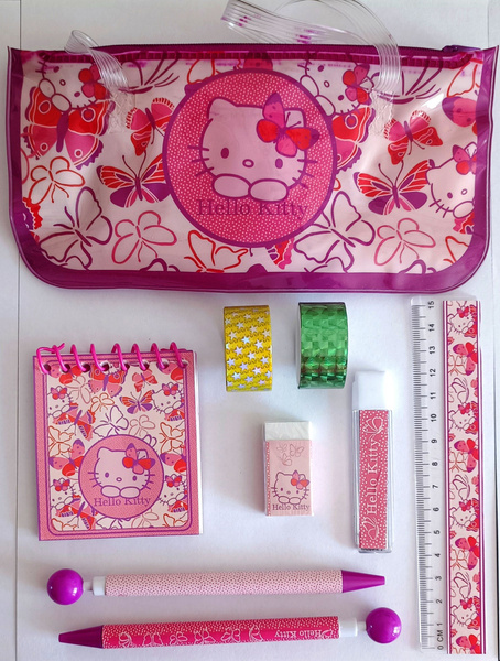 Канцелярский набор Hello Kitty пенал с наполнением - купить с доставкой ...