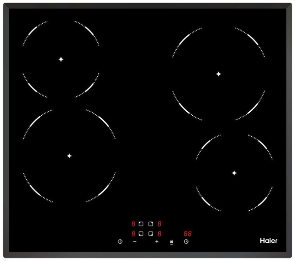 Индукционная варочная панель Haier HHY-Y64FFVW, встраиваемая, черный ...
