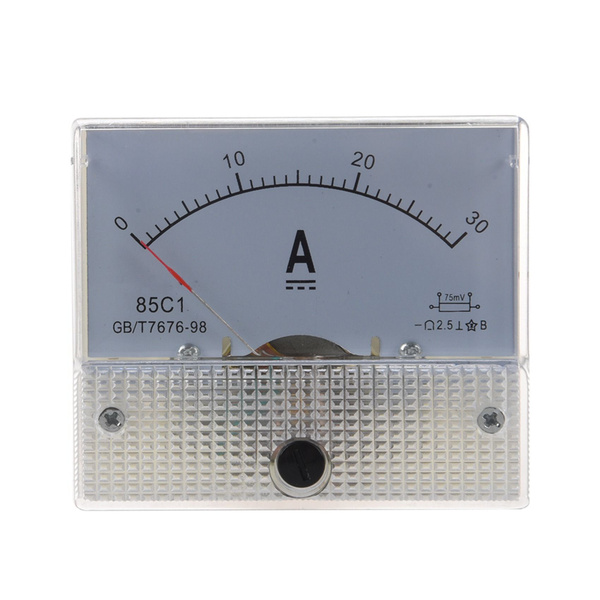 85C1 Аналоговый токовый панельный измеритель постоянного тока 30A AMP ...