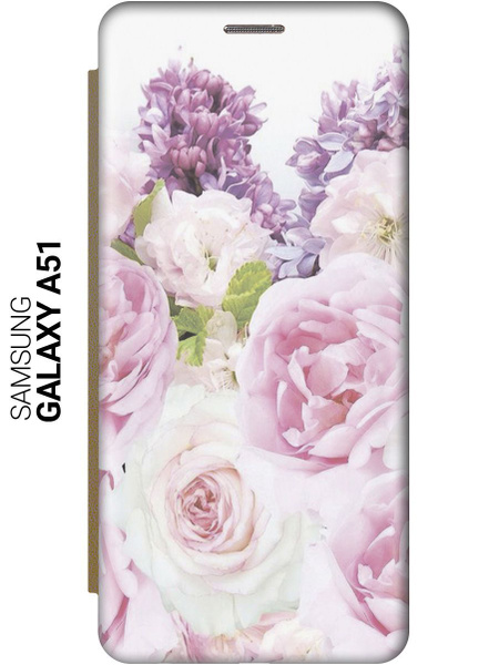 Чехол-книжка на Samsung Galaxy A51 / Самсунг А51 c принтом "Розовый ...