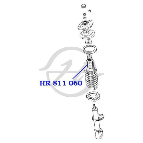 Чехол стойки амортизатора перед. подвес, с отбой Hanse HR811060 ...