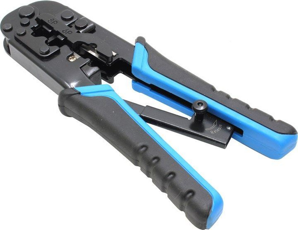 Клещи обжимные (кримпер) 5bites, RJ-45/11/12/10/9, фиксатор (трещетка ...