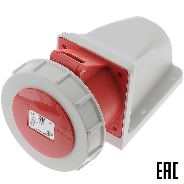 Розетка на поверхность 3Р+N+E 32А 415В IP67 без сальника М25 PCE 1252-6 ...