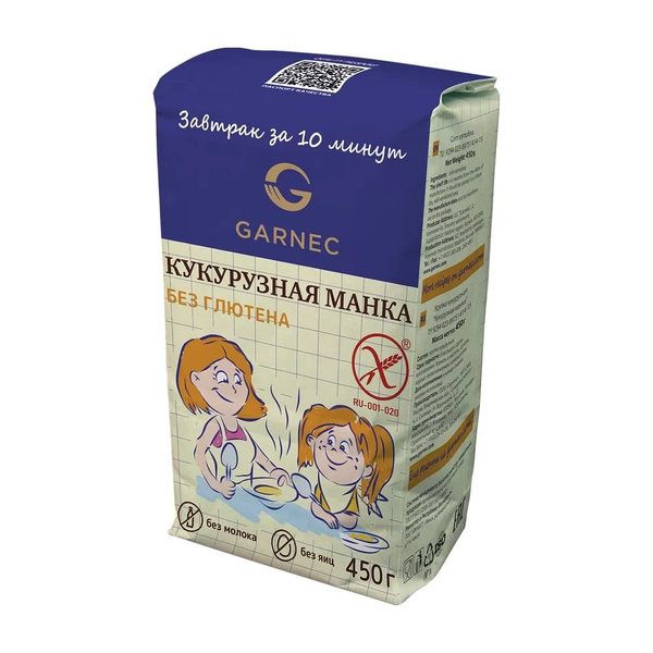 Манка кукурузная Garnec без глютена, 450г купить на OZON по низкой цене ...
