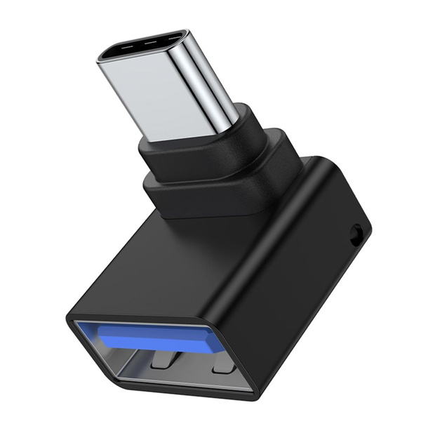 Адаптер TYPE C к USB3.0 с углом 90 - черный - купить с доставкой по ...