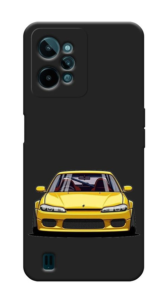 Матовый силиконовый чехол на Realme C31 / Реалми С31 JDM yellow legend ...