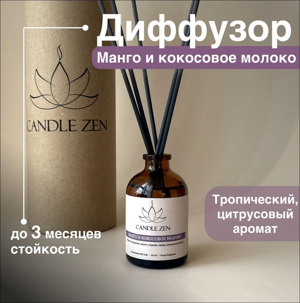 Ароматический диффузор, Жидкий, Персик, Сахар, 50 мл купить по ...