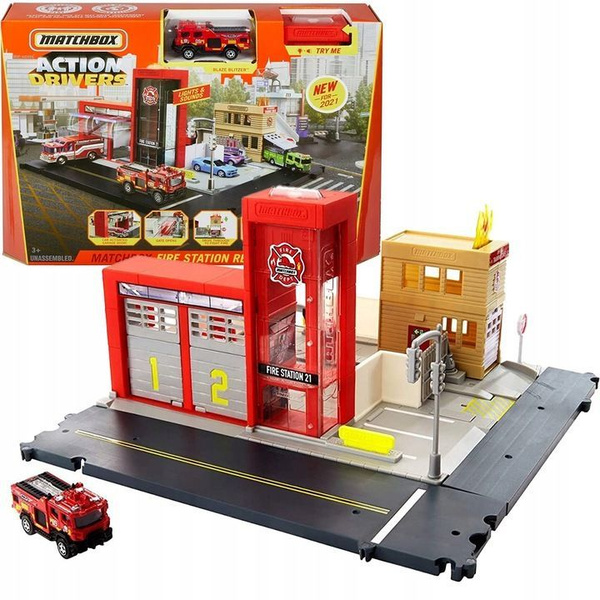 Игрушечный трек Matchbox Action Drivers - Игровой набор Пожарная ...