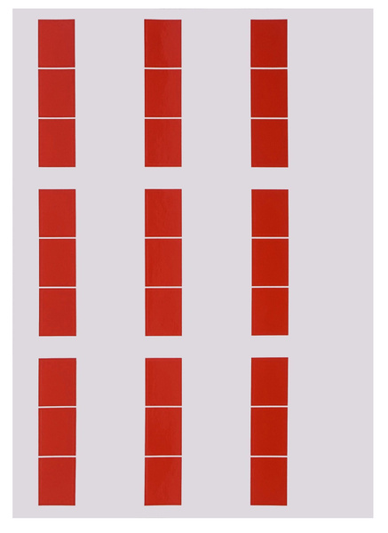 Этикетка для маркировки кабеля и проводов наклейки красные 2 листа ...