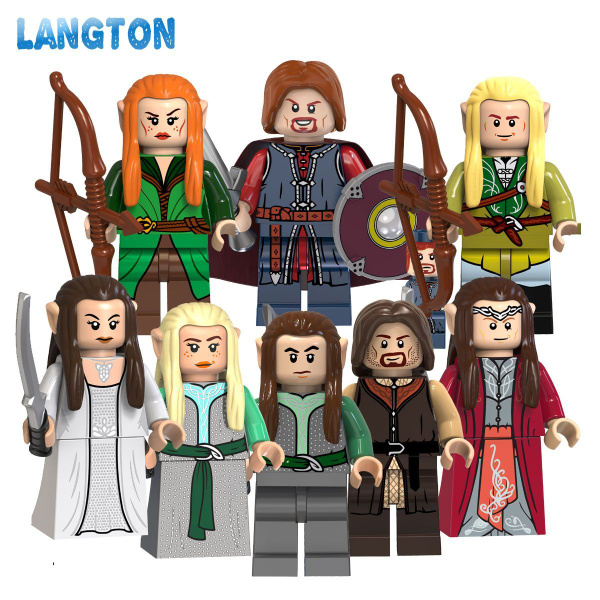 Langton-фигурок аниме "Властелин колец" совместим с лего минифигурки ...