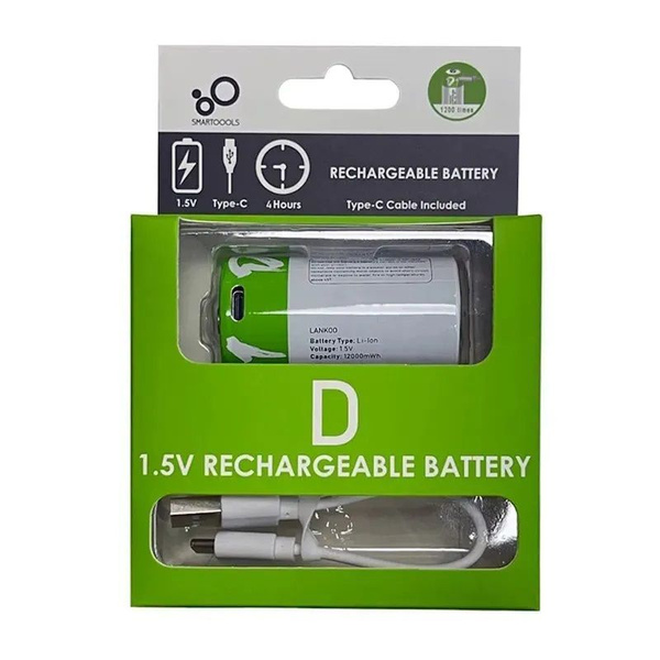 Аккумулятор Тип D , для газовой колонки 1.5V Перезаряжаемый Литий ...