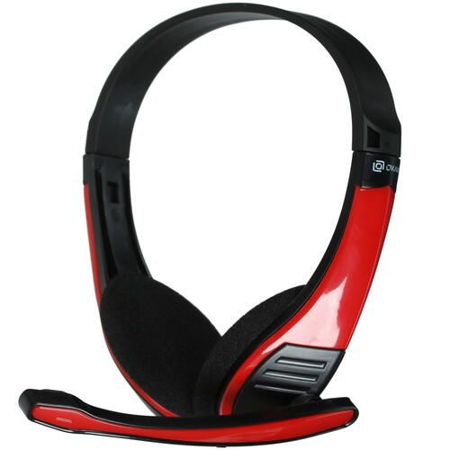 Наушники Накладные OKLICK Проводная гарнитура Oklick HS-M150 красный ...
