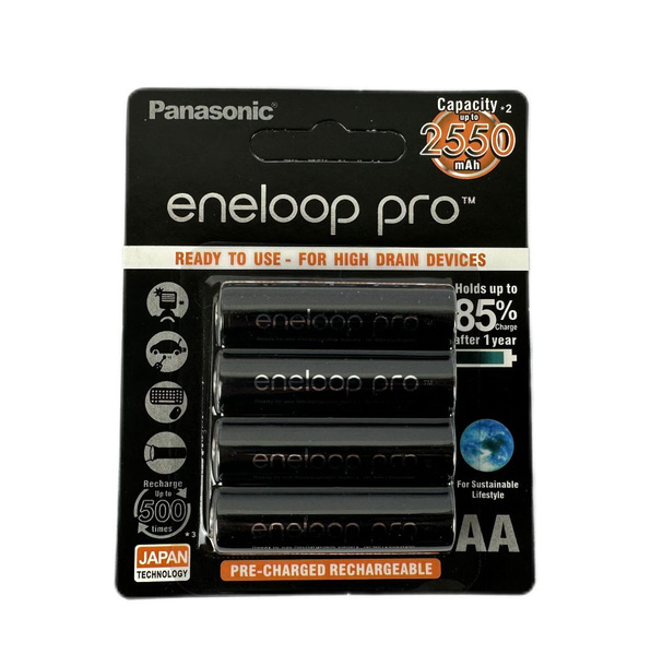 Аккумулятор Panasonic Eneloop Pro Aa 2500 4bp Bk 3hcde 4be 4 шт в