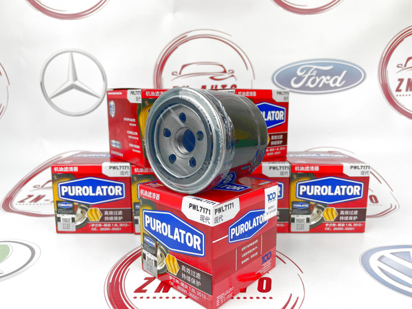 Фильтр масляный PUROLATOR для Хундай Солярис, Крета, Санта Фе, Киа Рио ...