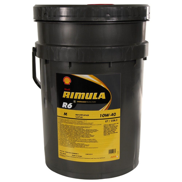 Масло моторное Shell rimula r6 m 10W-40 Полусинтетическое 20 л ...