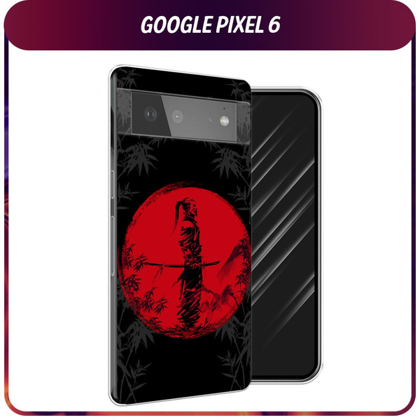 Силиконовый чехол на Google Pixel 6 / Гугл Пиксель 6 "Самурай на ...