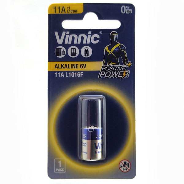 Батарейка VINNIC 11A 6В щелочная (алкалиновая) - купить с доставкой по ...