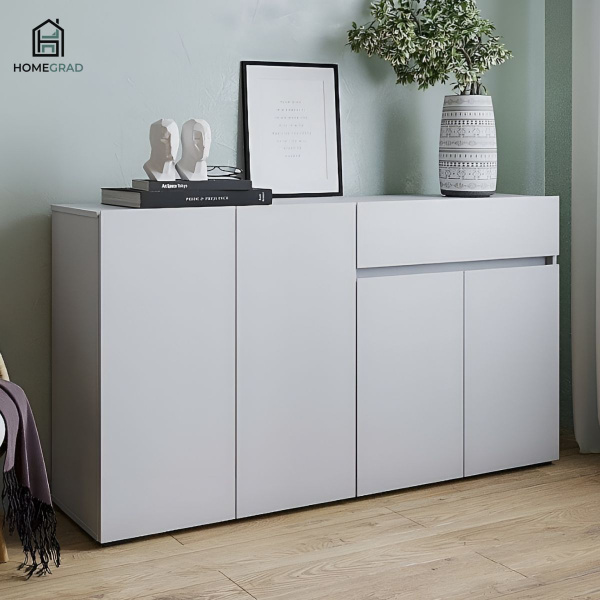 Комод HomeGrad Комод_КОМСУРА1604БЕЛ_Нет бренда, 160.4x39x87 см - купить ...