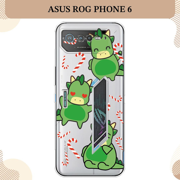Силиконовый чехол на Asus ROG Phone 6 / Асус Рог Фон 6 Новогодний ...