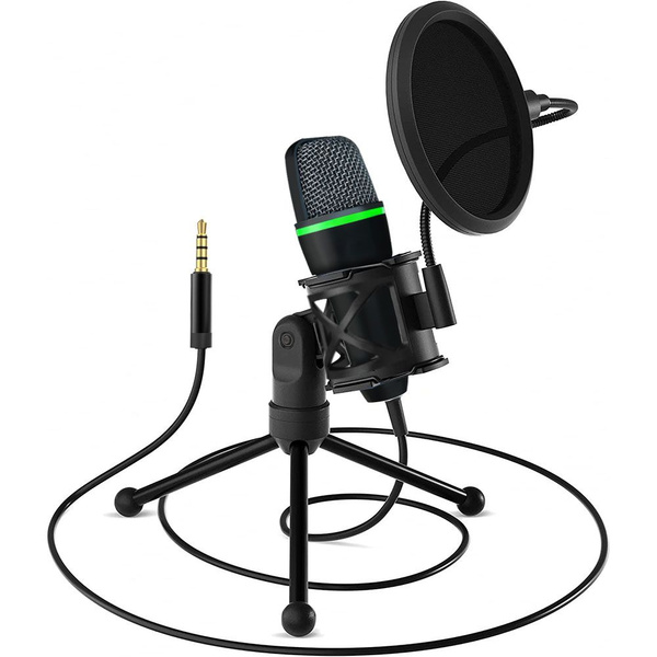 Микрофон для подкастов Mic-B, черный, зеленый купить на OZON по низкой ...