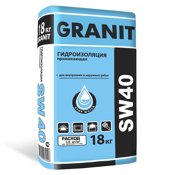 Состав для гидроизоляции GRANIT 18 кг - купить по низким ценам в ...