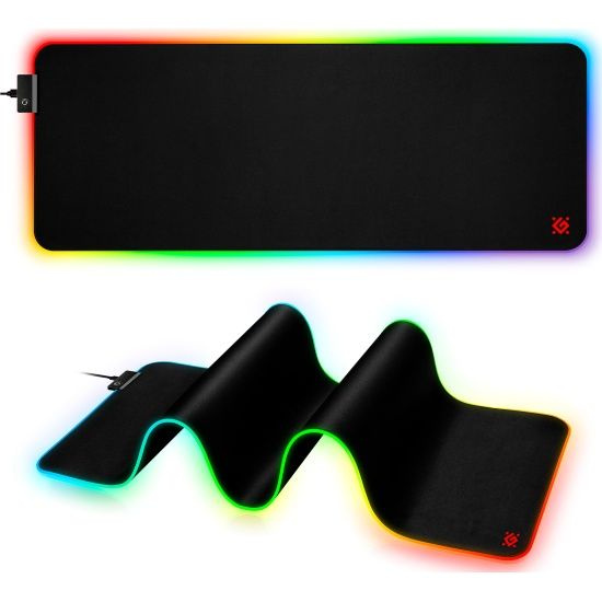 Коврик для мыши Defender Ultra Light подсветка, 900*350*4мм, черный ...