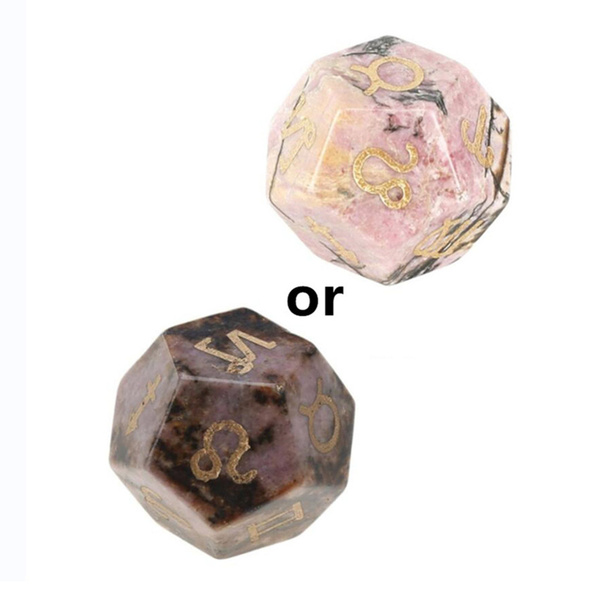 1 12-гранная игральная кость из натурального хрусталя -натуральный ...