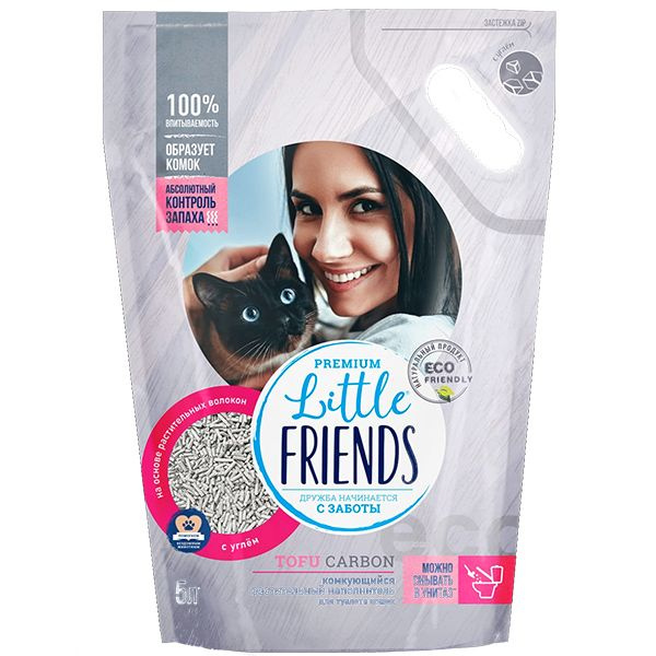 Little Friends Наполнитель Растительный Комкующийся 2500г. - купить с ...