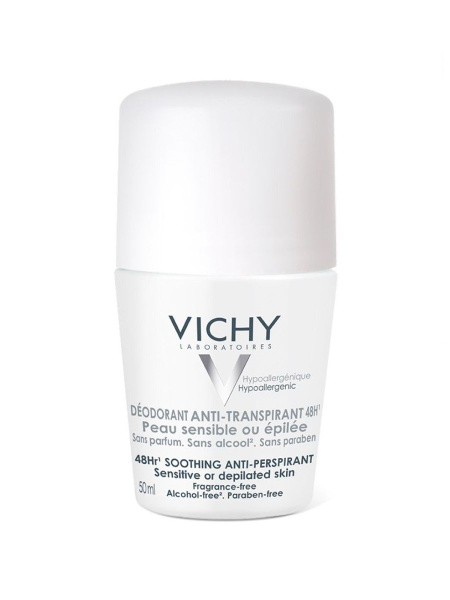 Vichy дезодорант для чувствительной кожи шариковый 48ч 50мл - купить с ...