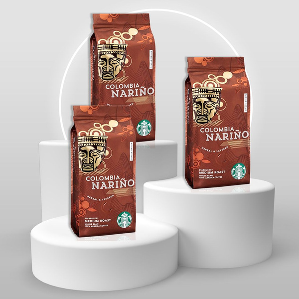 Кофе в зернах Starbucks Colombia Narino 3x250 g - купить с доставкой по ...