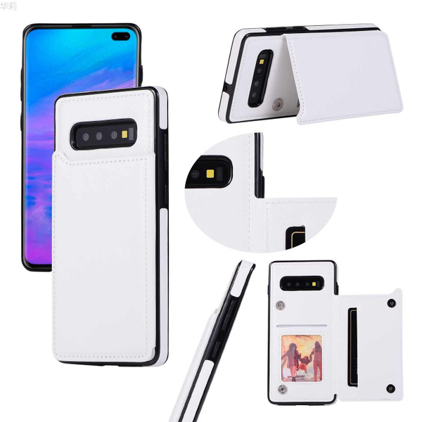 Кожаный чехол для Samsung Galaxy S10 с отделением для карты/ Чехол ...