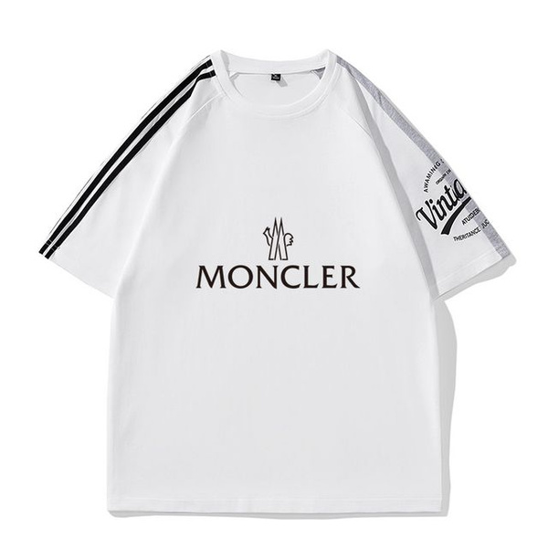 Футболка MONCLER, размер 46, цвет белый, 50% Полиэфирное волокно 50% ...