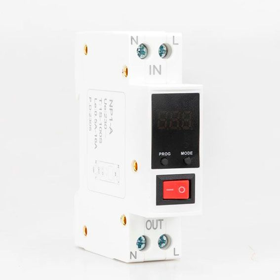 Реле контроля напряжения 220В 16А 1 din - купить по выгодной цене в ...