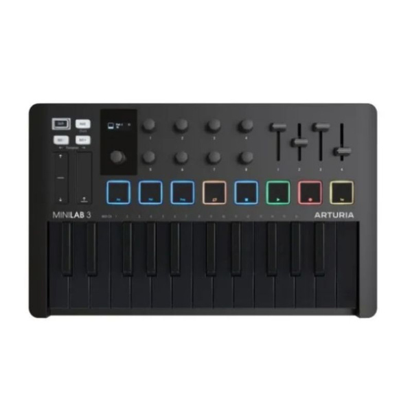 25-клавишная MIDI-клавиатура Arturia MiniLab 3 - купить с доставкой по ...