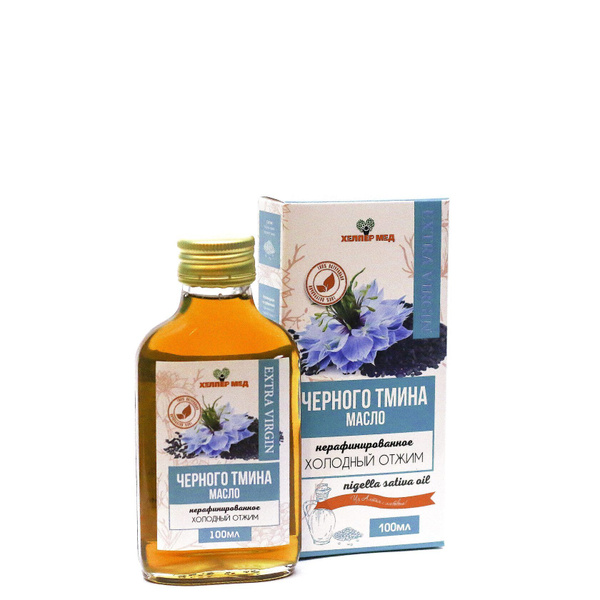 Масло чёрного тмина 100 мл нерафинированное холодный отжим - купить с ...