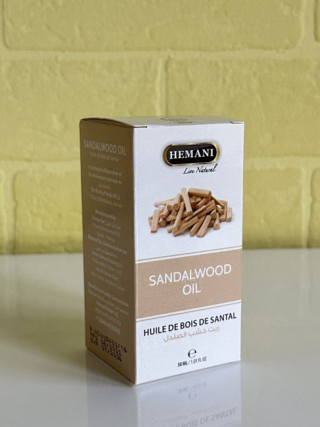 Hemani Натуральное масло Сандала Sandalwood Oil, 30 мл - купить с ...