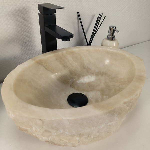 Раковина INDO-MARKET Каменная из оникса Erozy White EO-04292 (41*31*15 ...