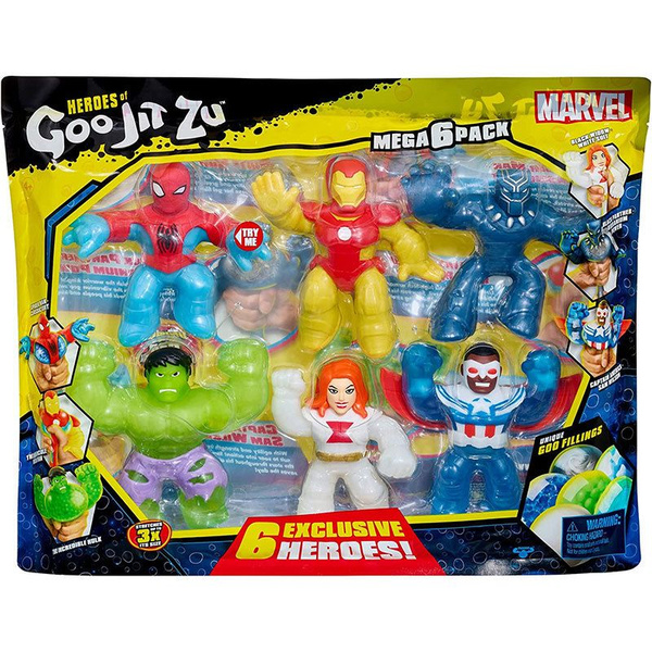 Детская выдвижная декомпрессионная игрушка GooJitZu, Герои Marvel ...
