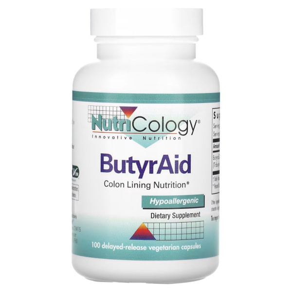 Nutricology, ButyrAid, бутират магния/кальция, 100 вегетарианских ...