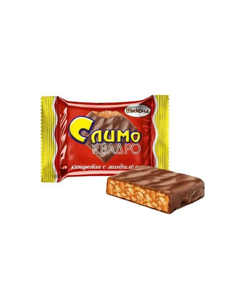 Конфеты "Слимо квадро" с миндалём, 1000 грамм, Акконд - купить с ...