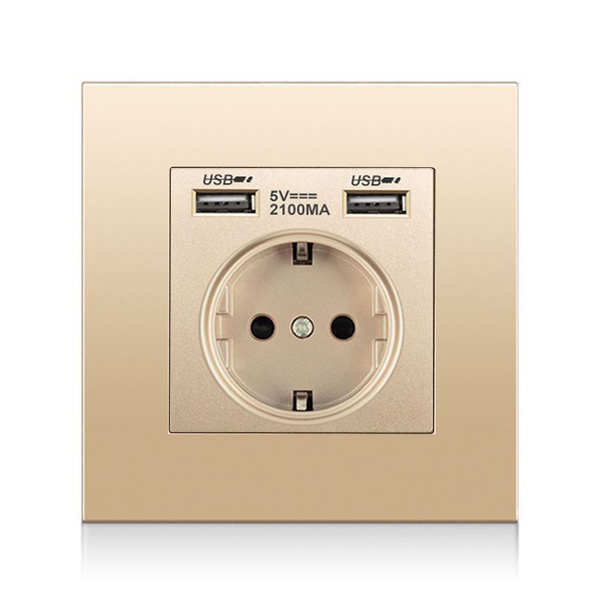 Умная розетка настенная usb-розетка depoguye eu 2,1 а, адаптер для ...