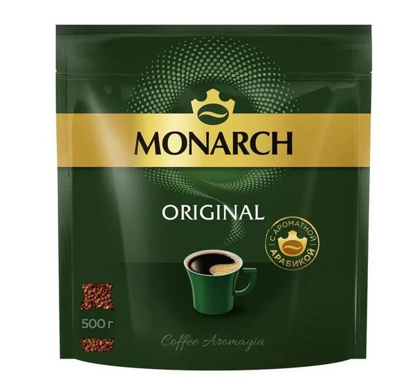 Jacobs Monarch Original кофе растворимый, 500 г (пакет) - купить с ...