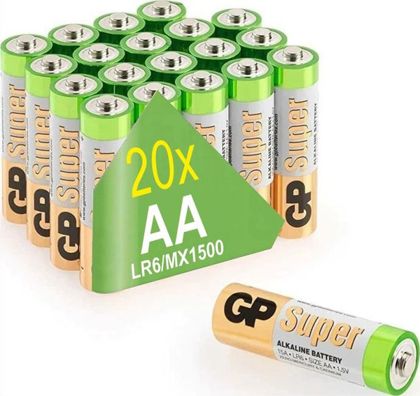 Батарейки щелочные (алкалиновые) GP Super, тип AA, 1.5V, 20 шт ...