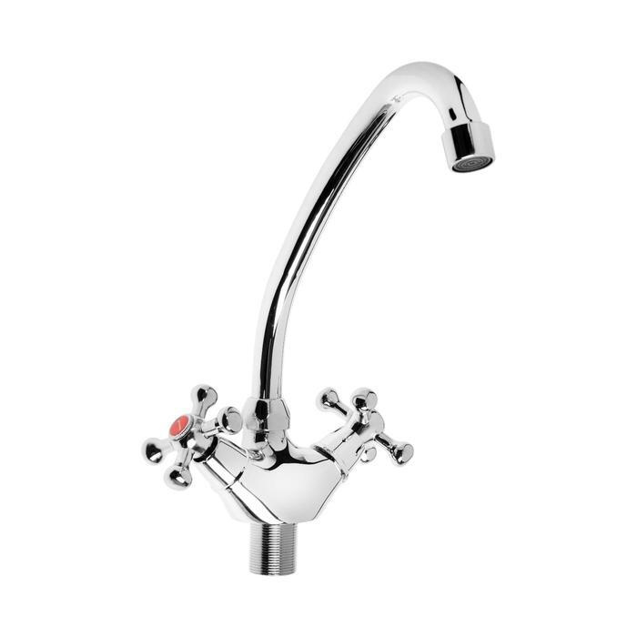 Характеристики Смеситель для кухни KOMRAD S12-271F-1, двухвентильный ...