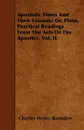 Apostolic Times And Their Lessons; Or, Plain, Practical Readings From The Acts Of The Apostles. Vol. II. - Charles Henry Ramsden