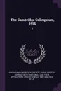 The Cambridge Colloquium, 1916. 2 - Oswald Veblen