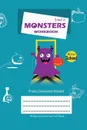 School of Monsters Workbook, A5 Size, Wide Ruled, White Paper, Primary Composition Notebook, 102 Shts (Royal Blue III) - Brighter Kid Books